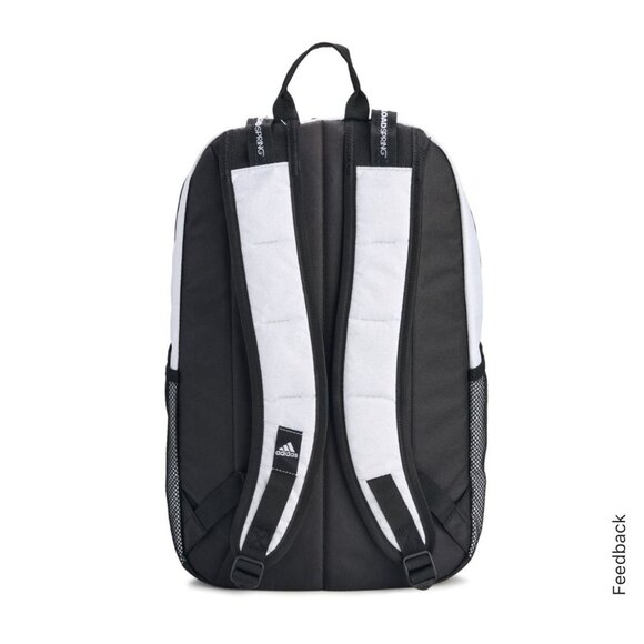 Adidas Excel 7 Till White/Black Multi-Pocket XL Book Bag - Picture 4 of 6